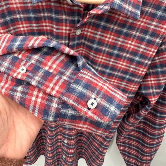 UNTUCKit Radda Slim Fit Flannel Plaid Button Down Shirt // XL - Picture 7 of 11